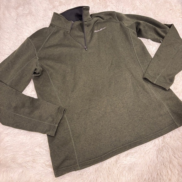 Eddie Bauer Men's Radiator Fleece Pullover Green Size TXL - Picture 1 of 10